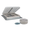 14" RV Roof Vent Kit with 12 Volt Fan White 1 Pack T5224
