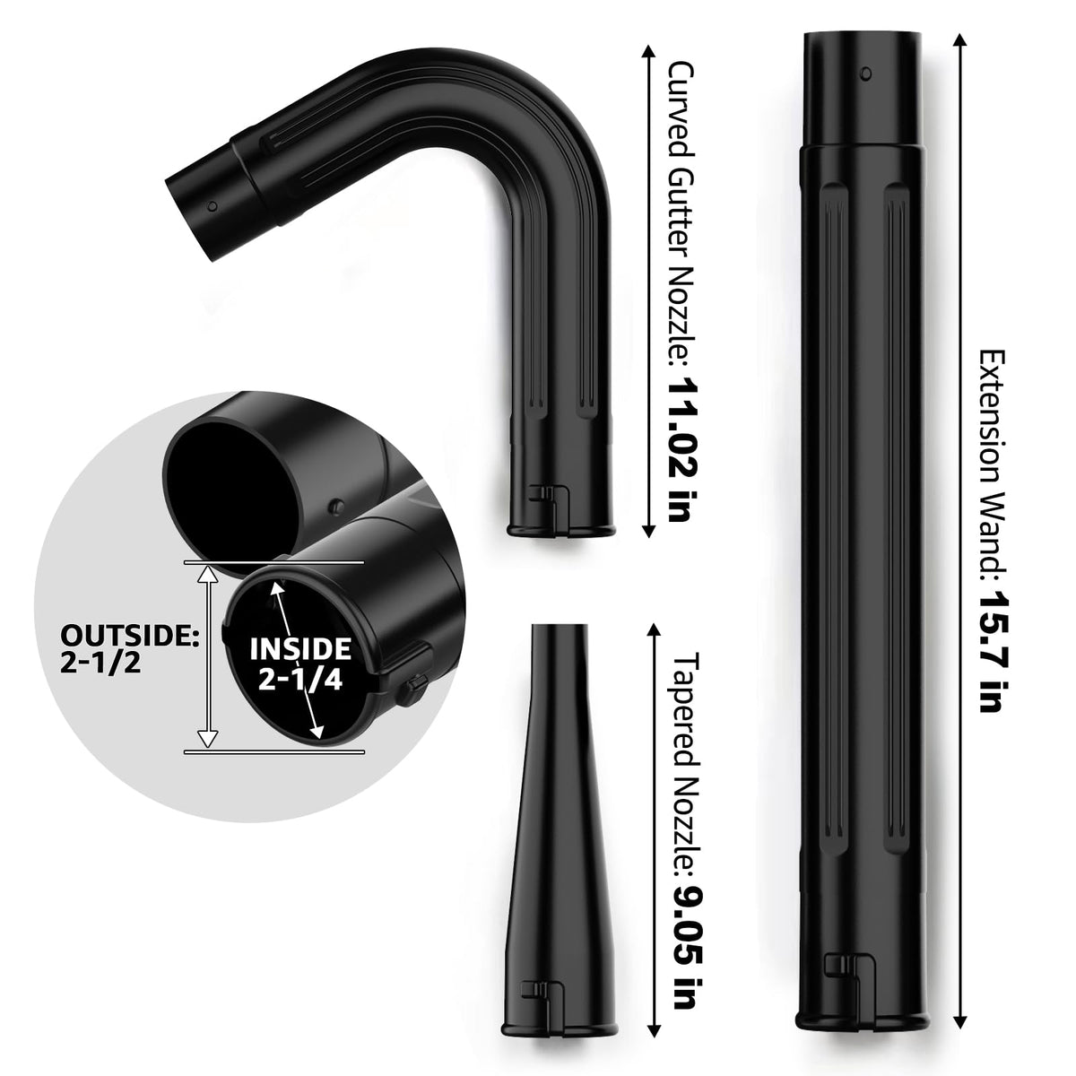 2-1/2 in. Gutter Cleaning Attachment Kit for Wet Dry Vac G7930