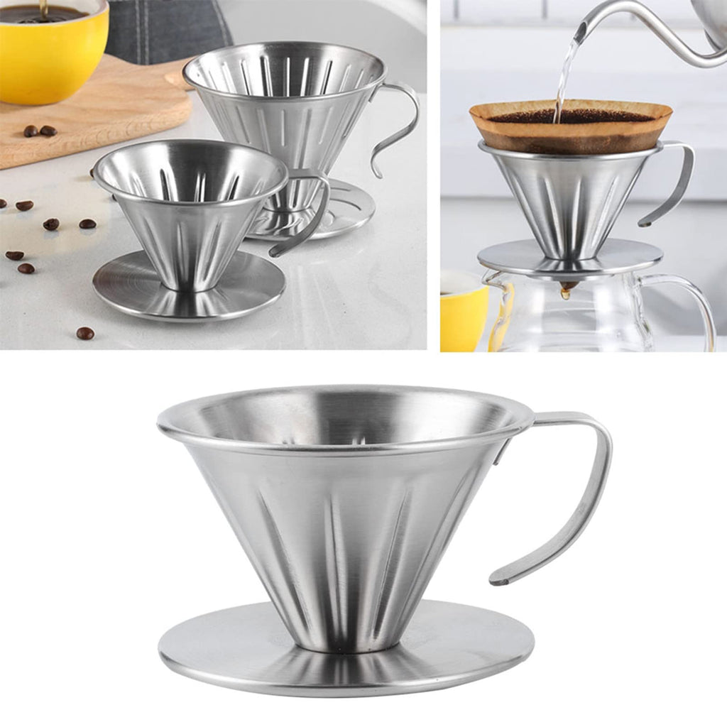 Pour over Stainless Steel Reusable Coffee Dripper J620577