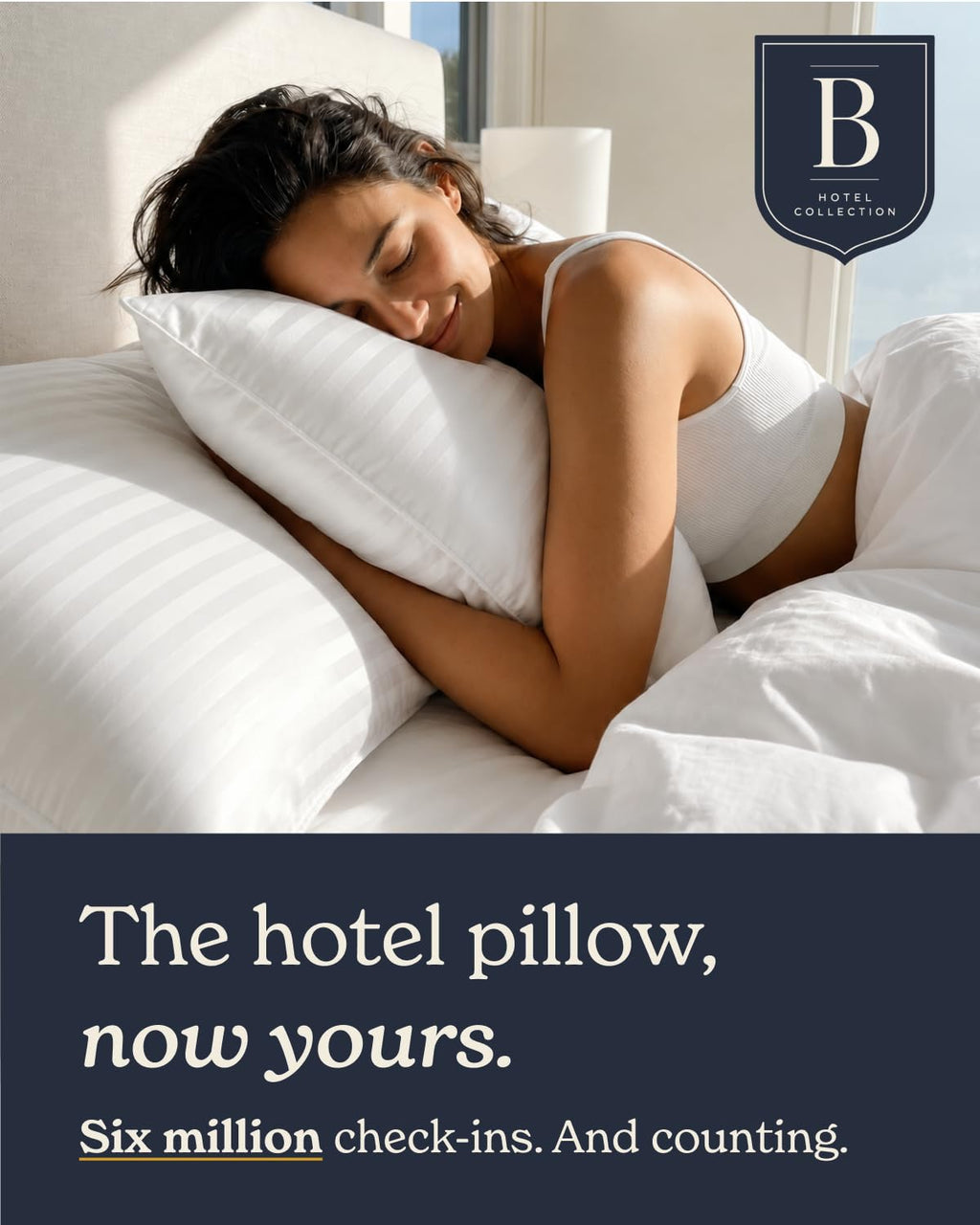 Standard/Queen Size Set of 2 Bed Pillows D156