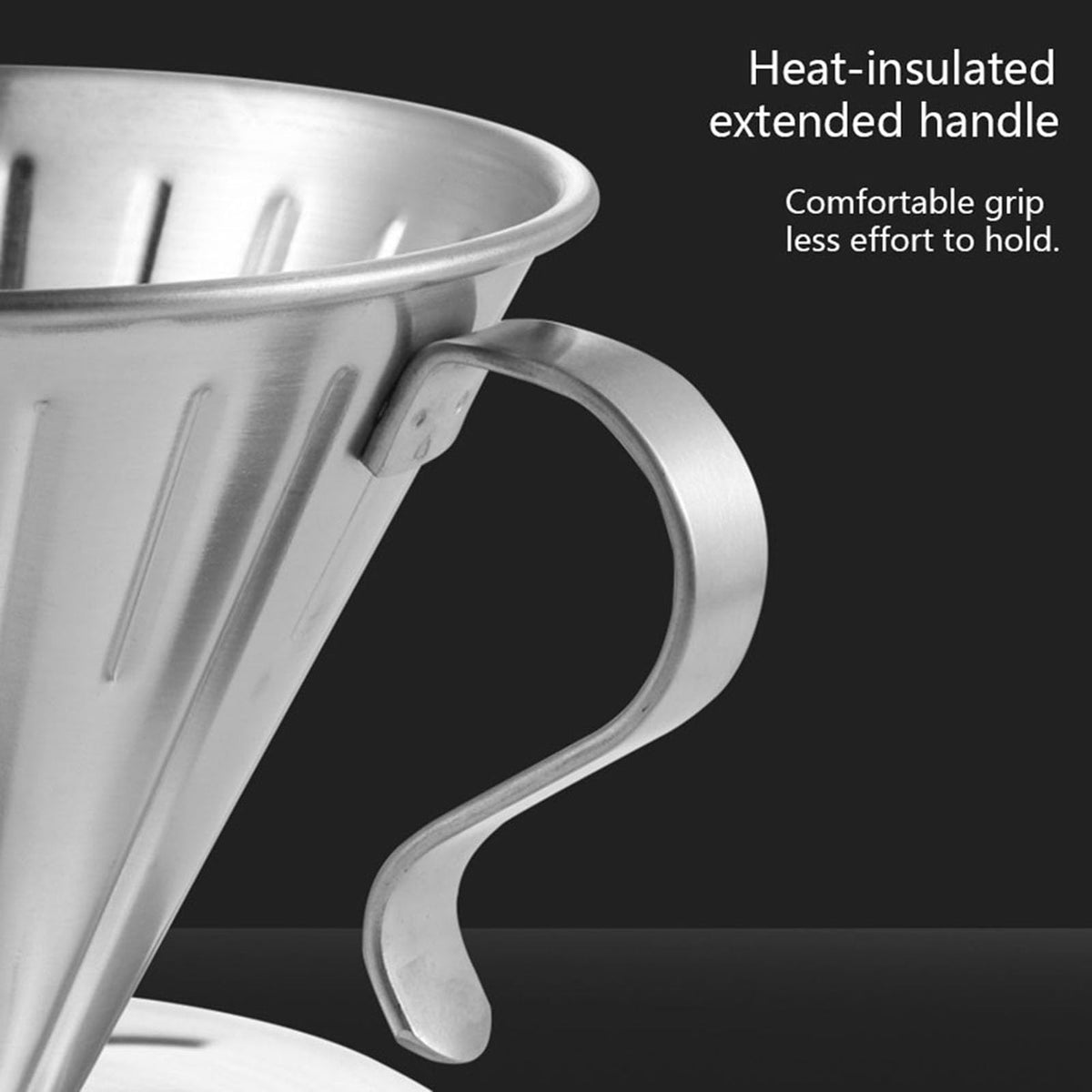Pour over Stainless Steel Reusable Coffee Dripper J620577
