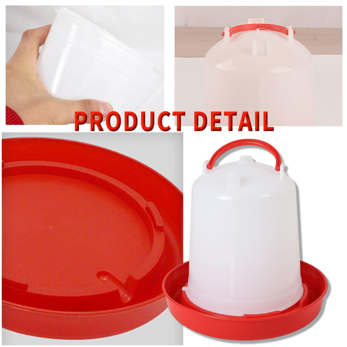 2 Pack 1.5L Plastic Chick Waterer Y558