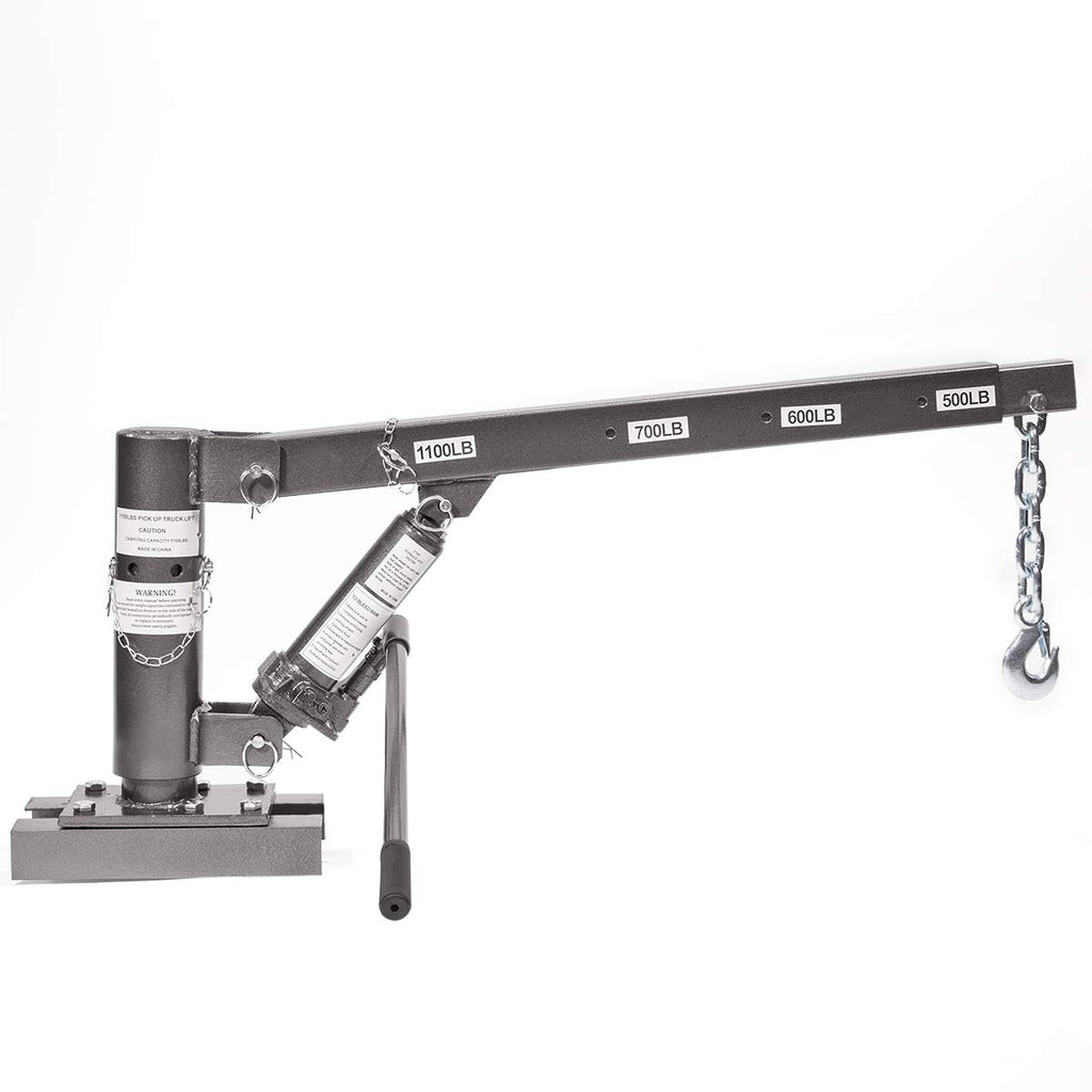 1/2 Ton Capacity Pickup Truck Hoist Lift Jib Crane Telescopic Boom C255258