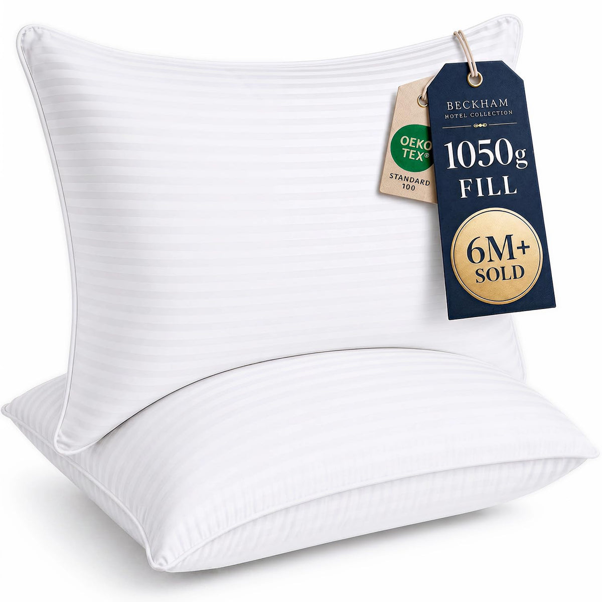 Standard/Queen Size Set of 2 Bed Pillows D156