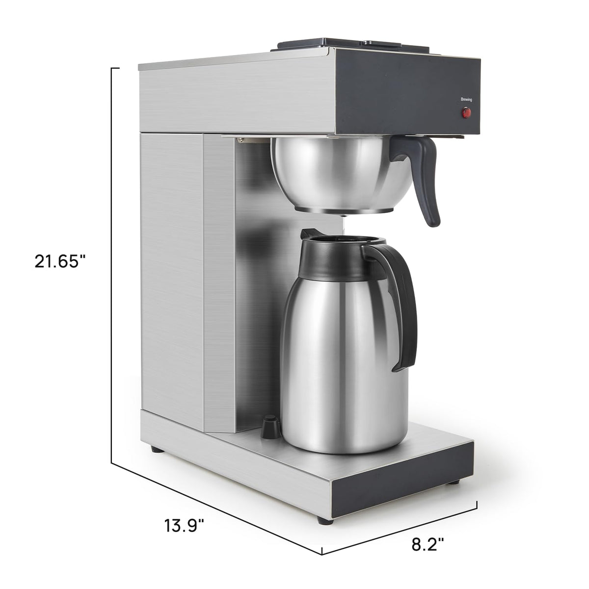 12-Cup Commercial Coffee Maker with Thermal Carafe L412973