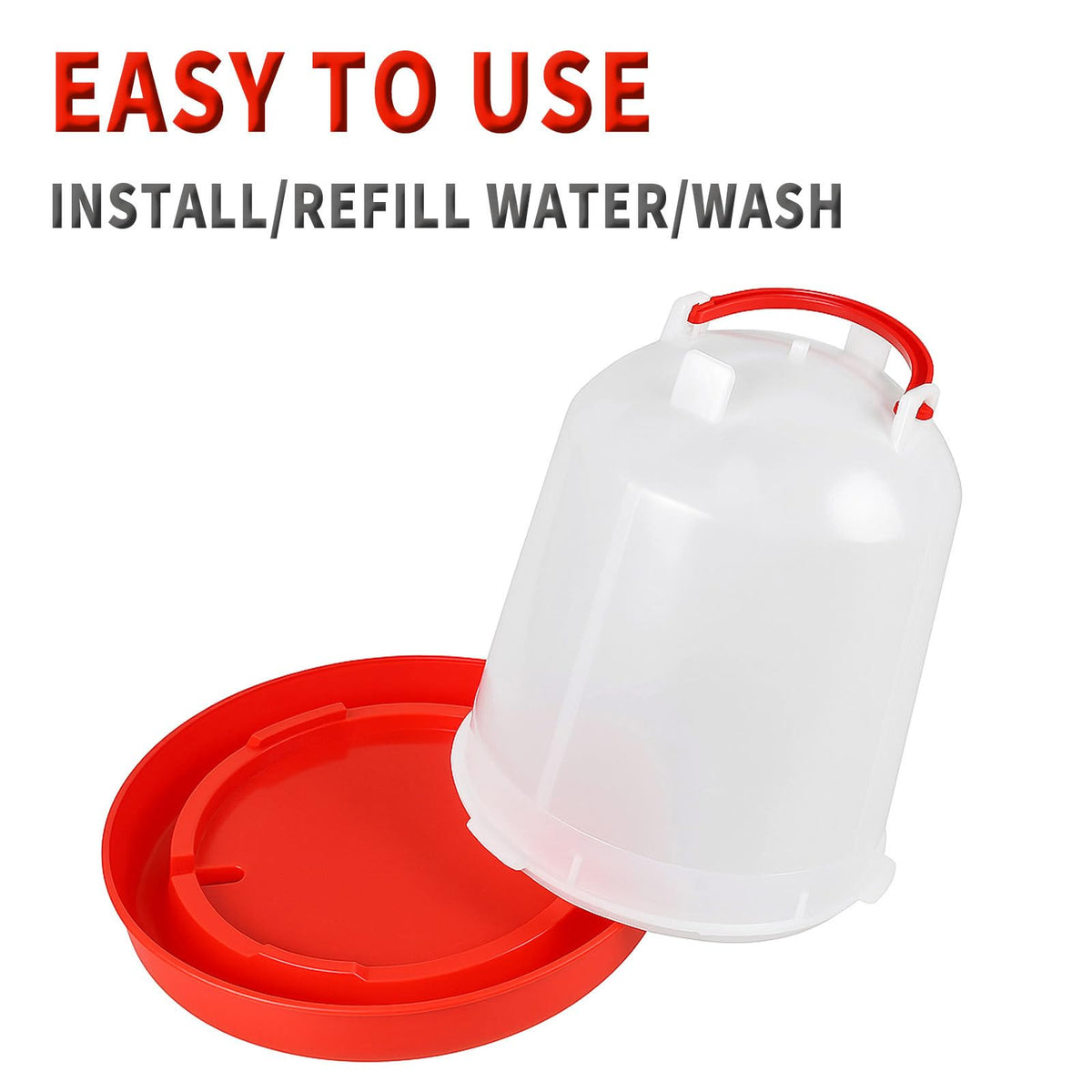 2 Pack 1.5L Plastic Chick Waterer Y558