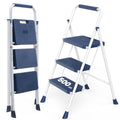3 Step Anti-Slip Handrail 500lbs Step Ladder L92535