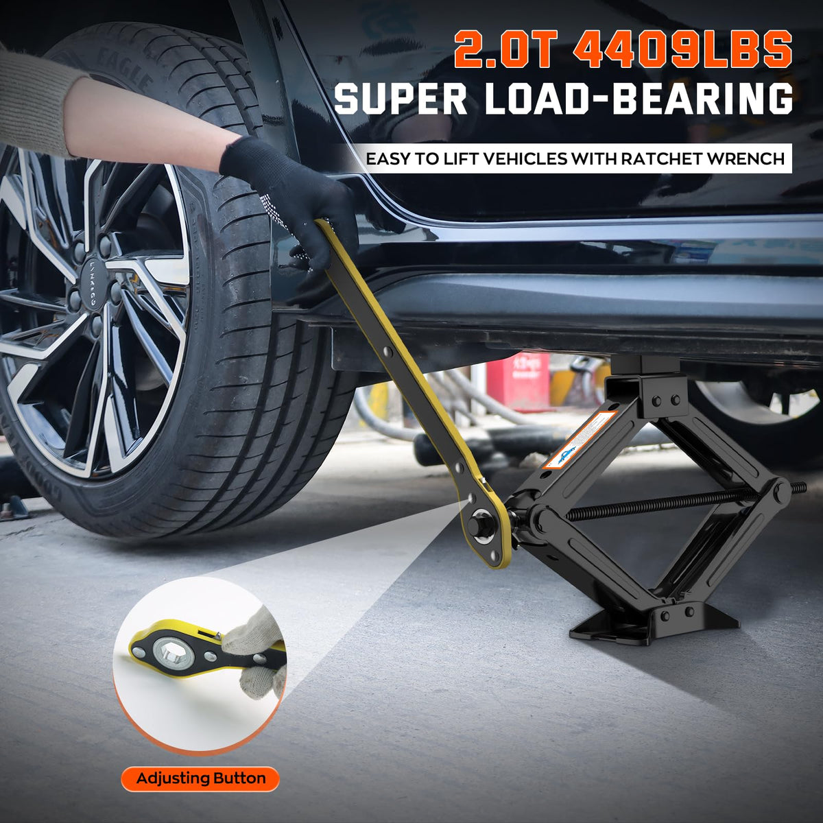 2 Ton Scissor Jack Kit with Lug Wrench X56240