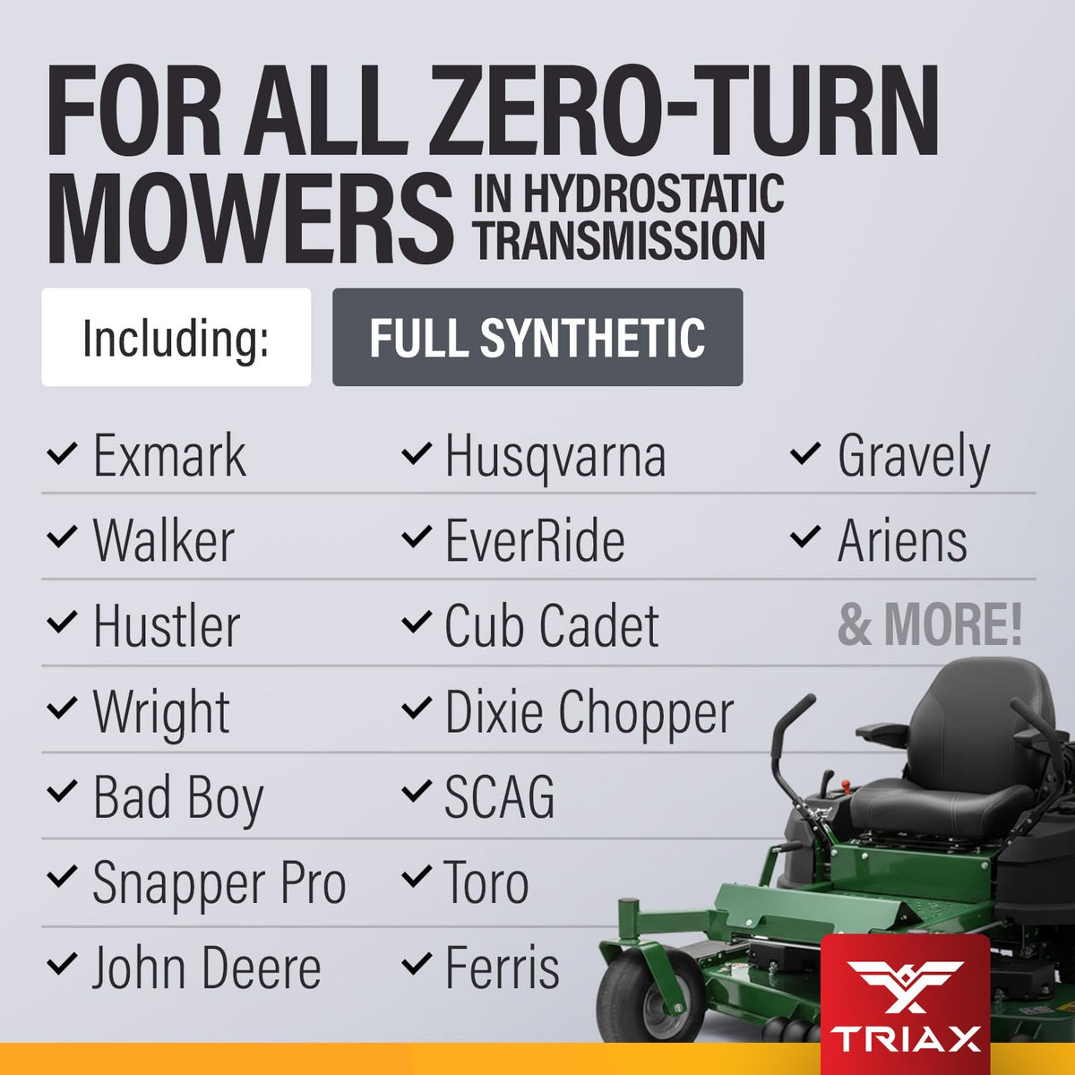20W-50 Full Synthetic Hydrostatic Transmission Oil 1 Quart V42219