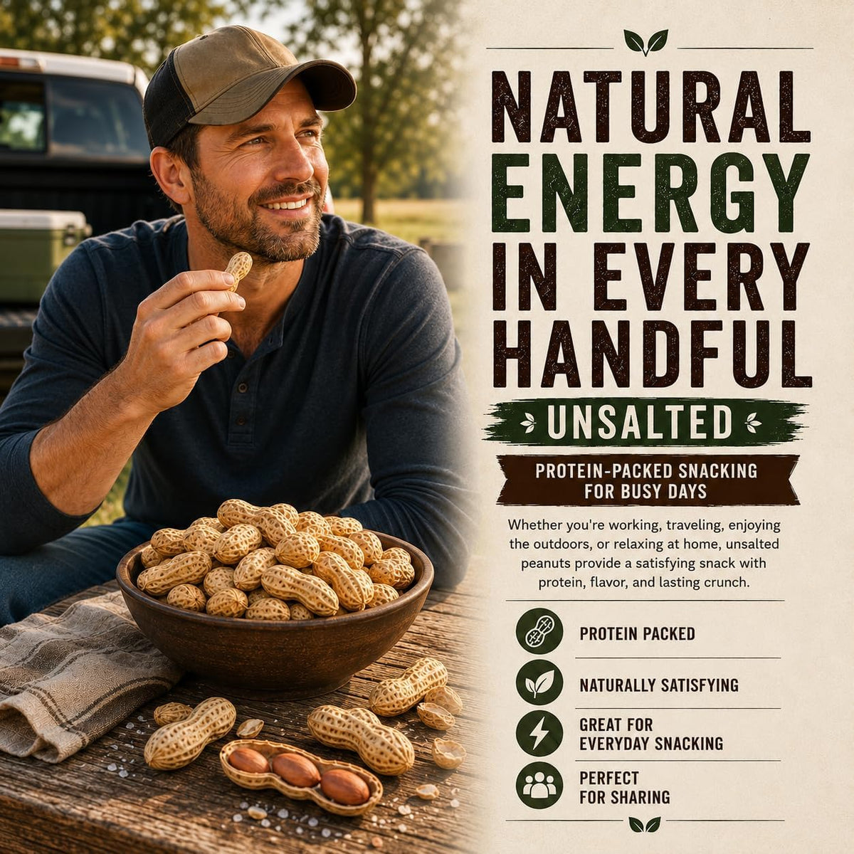 2 LB Unsalted Roasted Peanuts In Shell V834