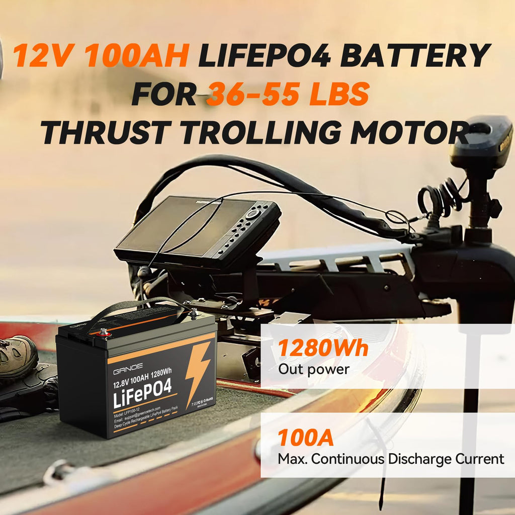 12V 100Ah LiFePO4 Battery with 100A BMS M336272