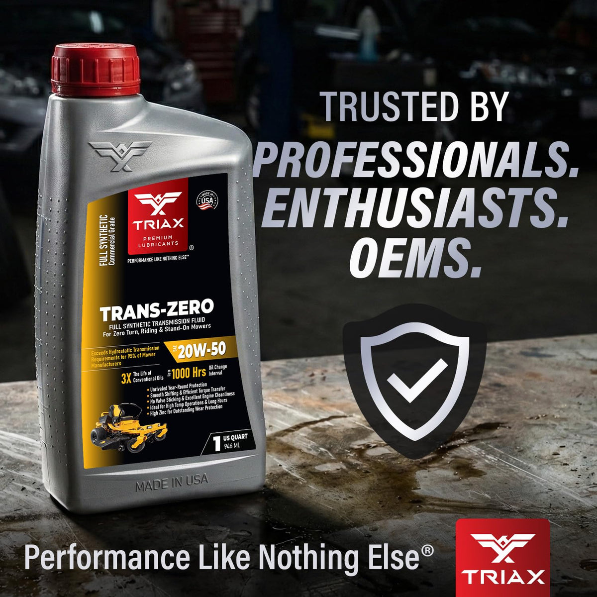 20W-50 Full Synthetic Hydrostatic Transmission Oil 1 Quart V42219