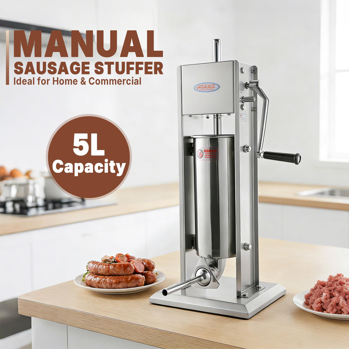 11 Lb Stainless Steel Vertical Sausage Stuffer J663