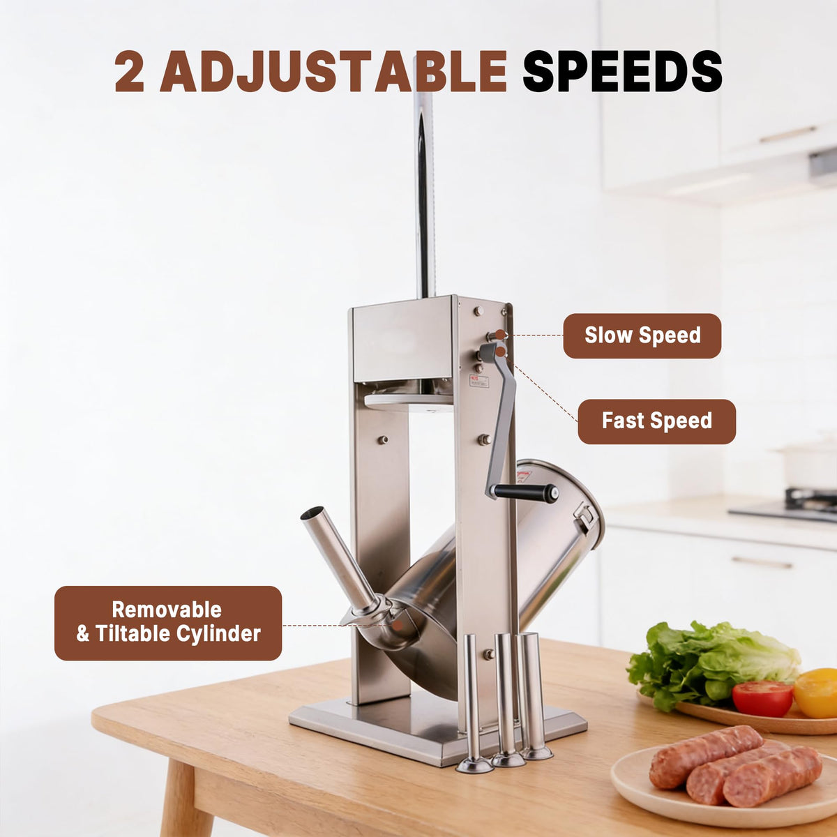 11 Lb Stainless Steel Vertical Sausage Stuffer J663