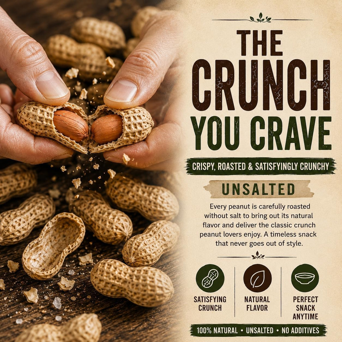 2 LB Unsalted Roasted Peanuts In Shell V834