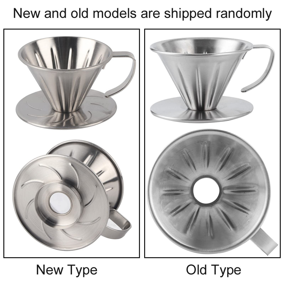 Pour over Stainless Steel Reusable Coffee Dripper J620577