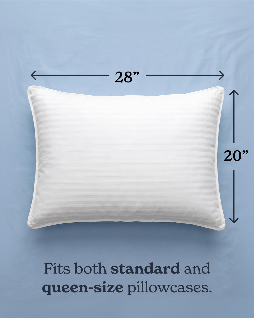 Standard/Queen Size Set of 2 Bed Pillows D156