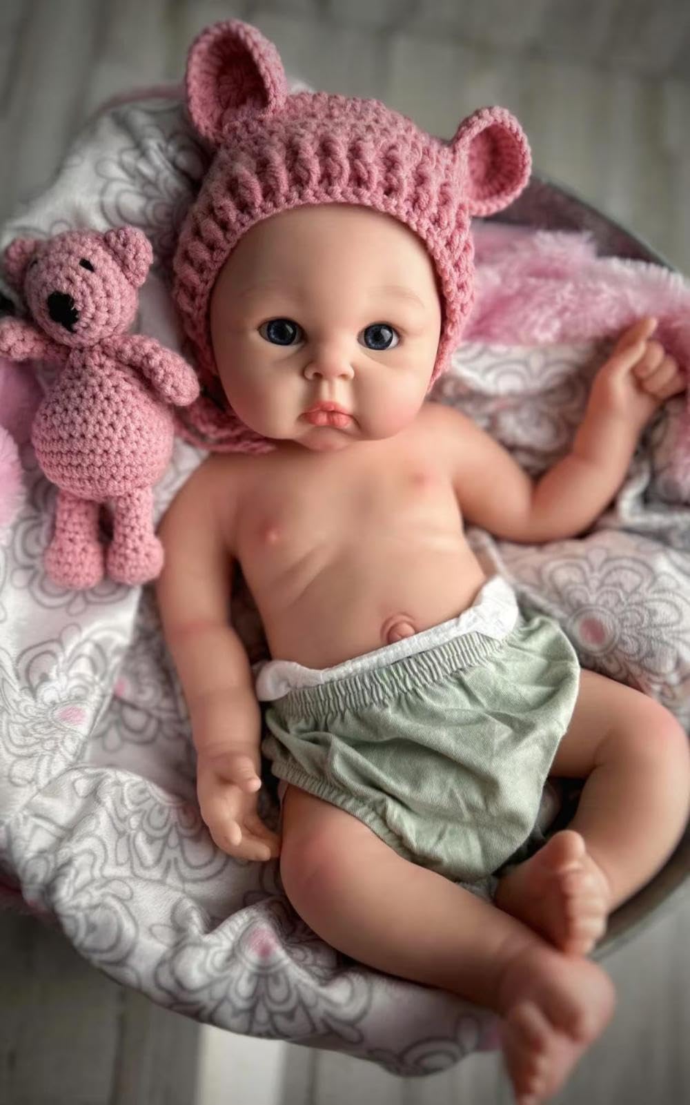 20 Inch 7Lbs Silicone Reborn Baby Dolls Girl U580