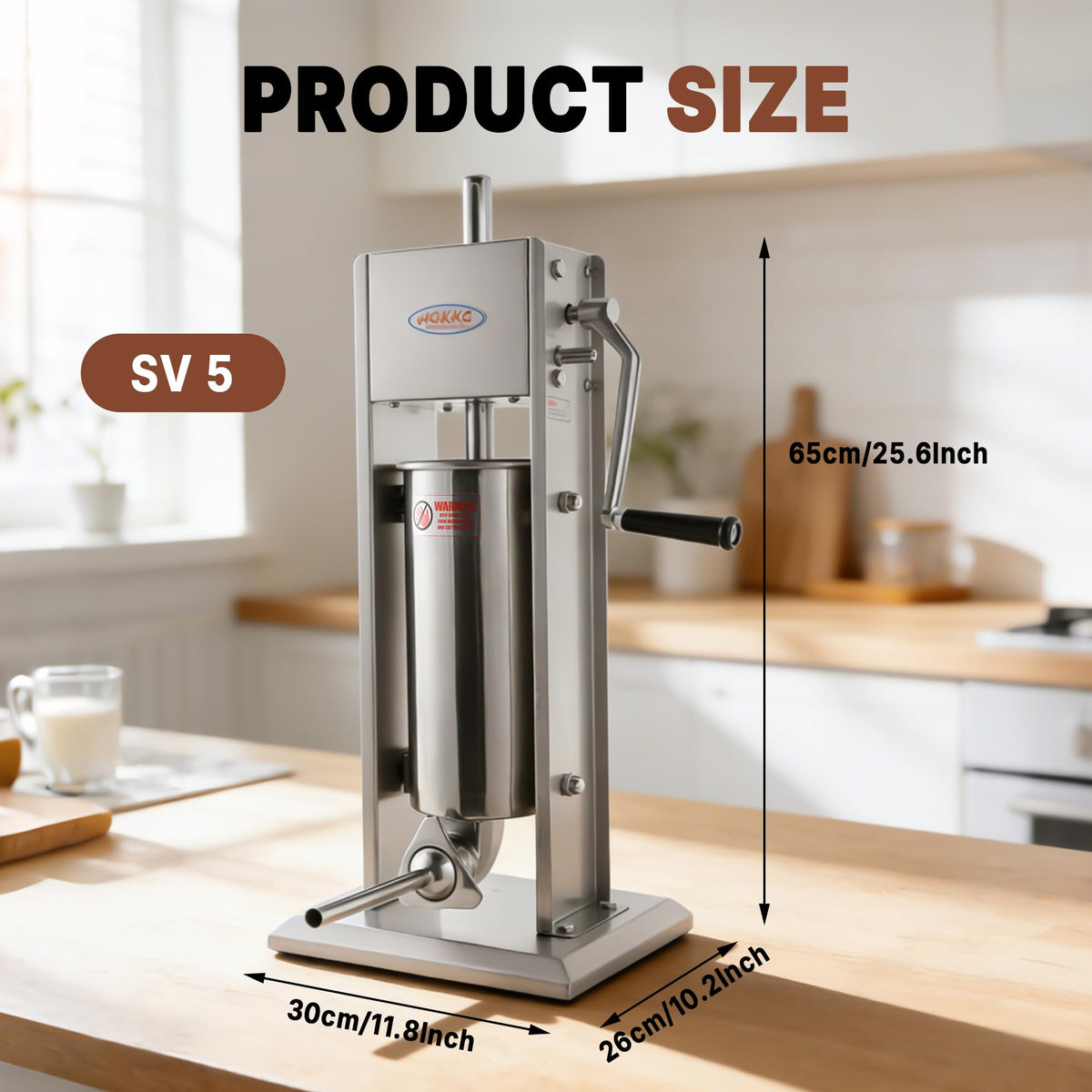 11 Lb Stainless Steel Vertical Sausage Stuffer J663