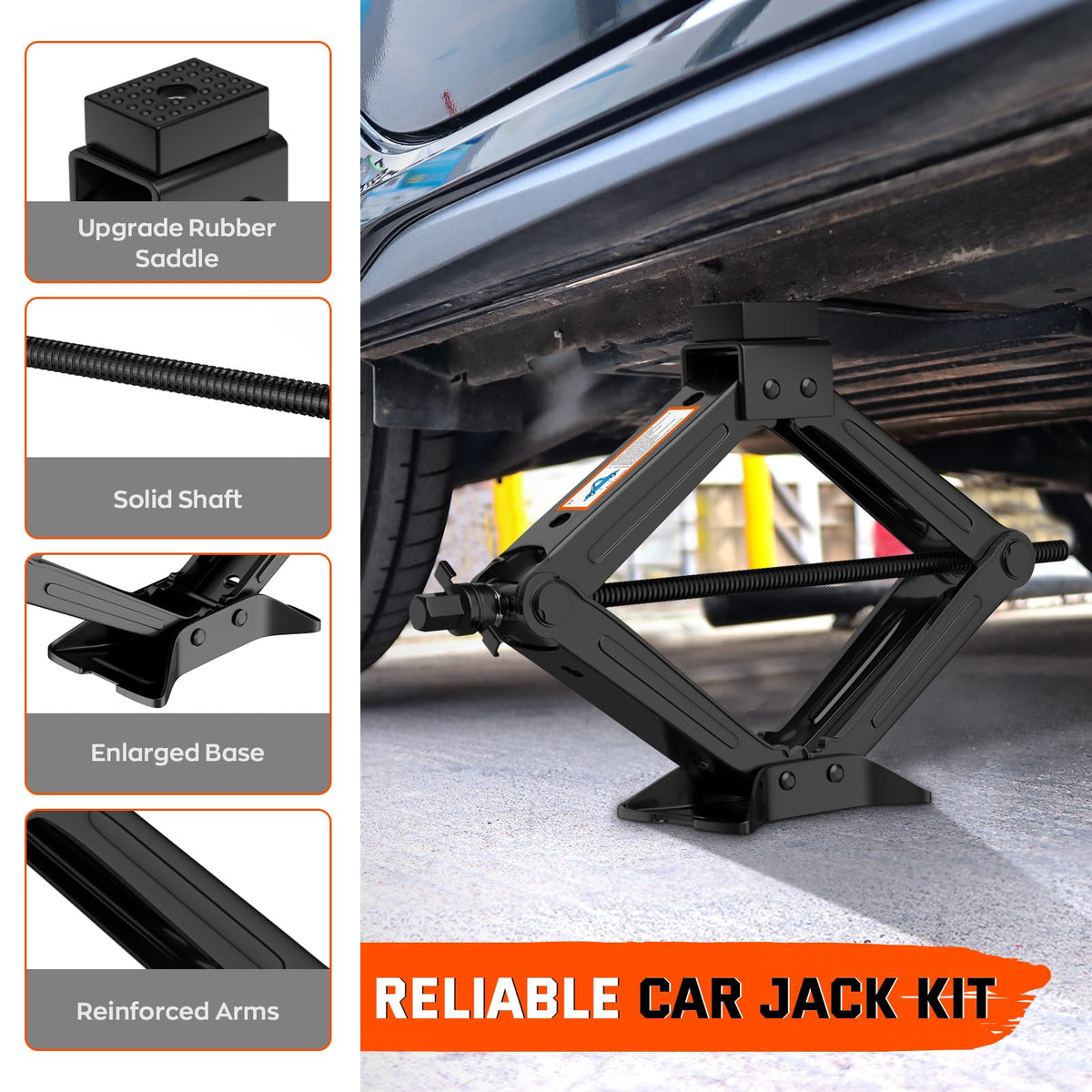 2 Ton Scissor Jack Kit with Lug Wrench X56240