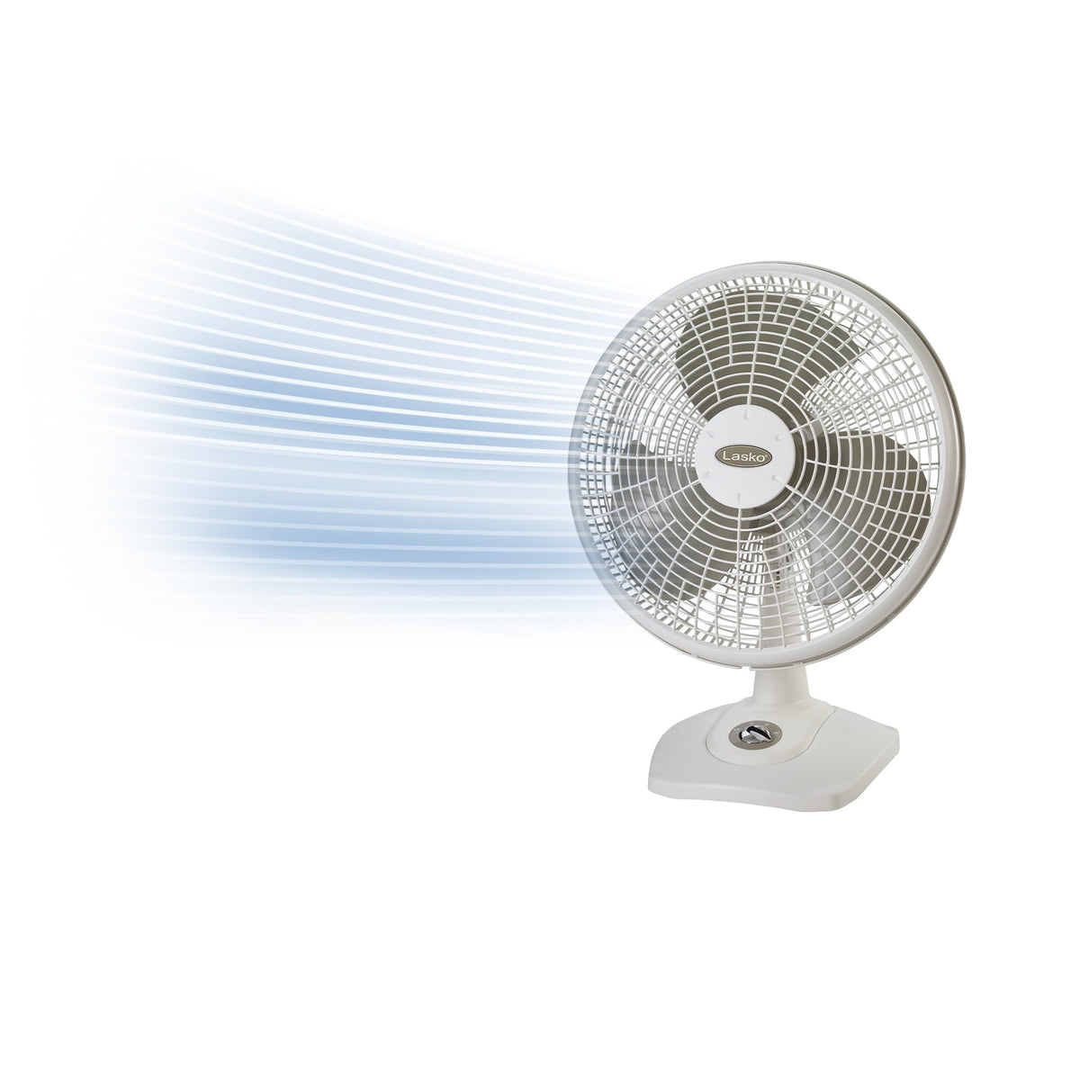 16" Oscillating Portable Table Fan with 3 Speeds, White E5006