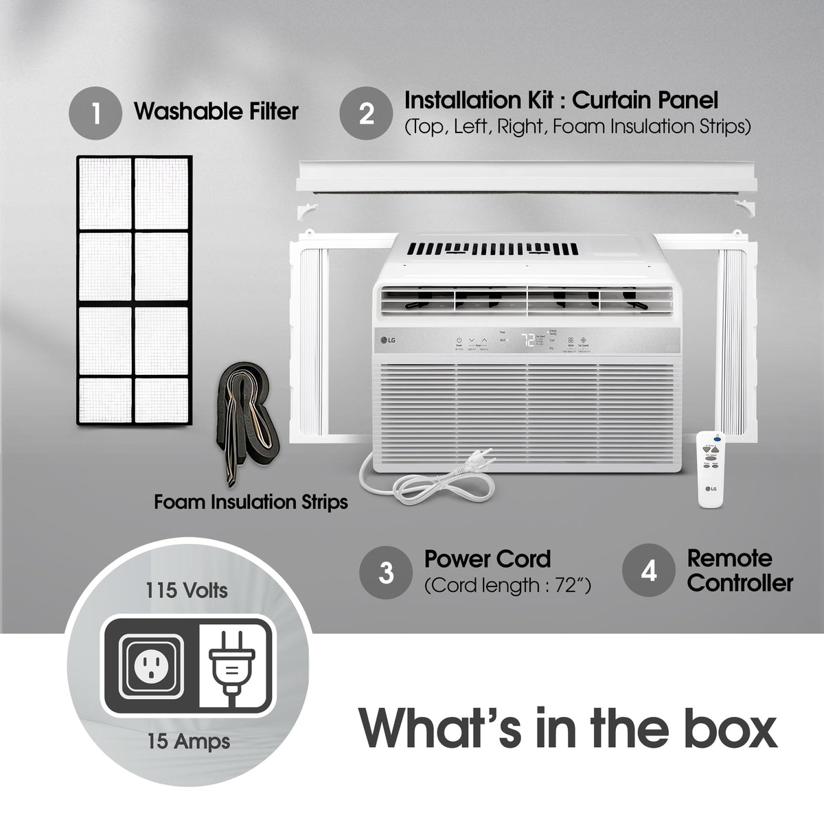 5000 BTU White Window Air Conditioner with Remote M9555