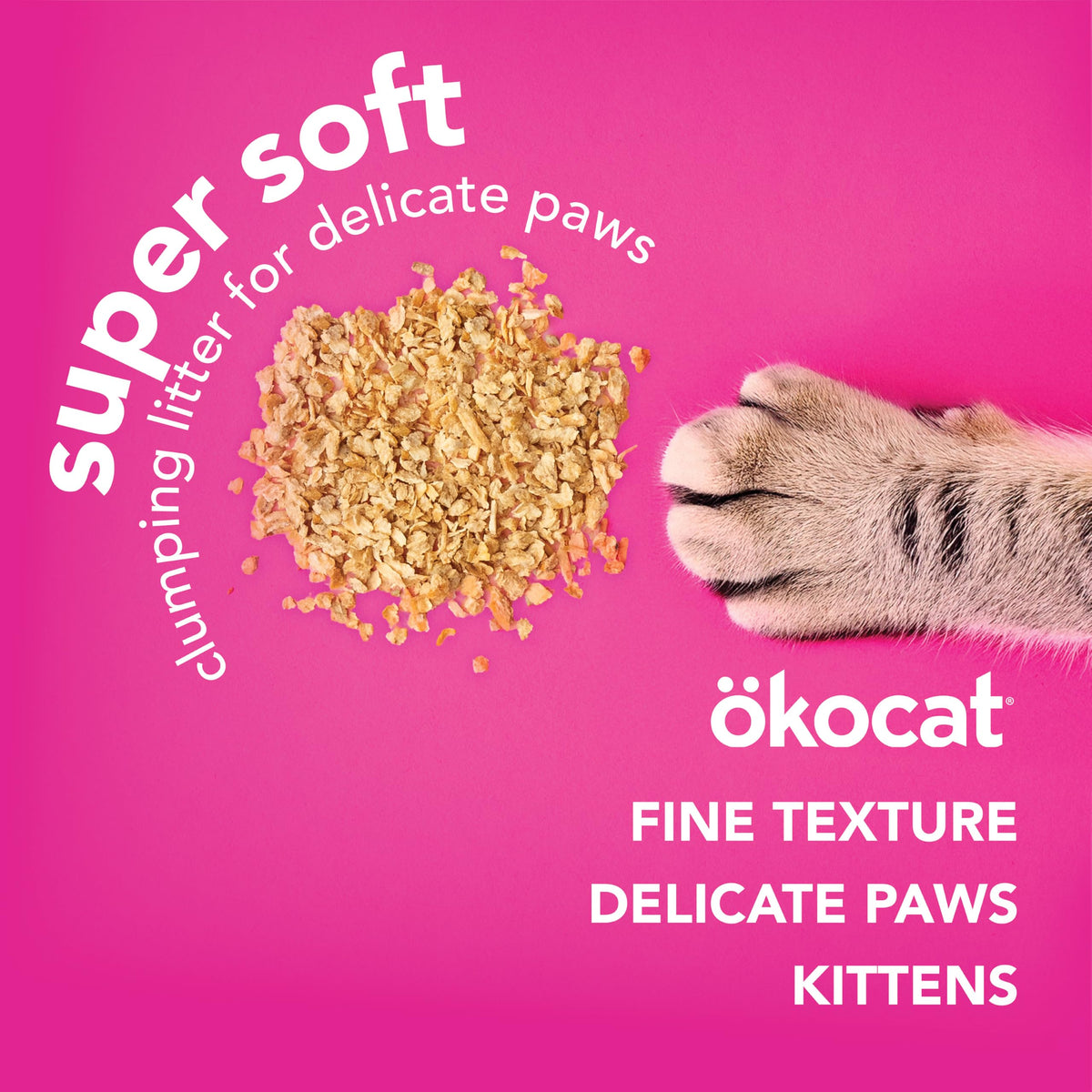 Super Soft Wood Clumping Cat Litter, Unscented, 14 pounds A1031