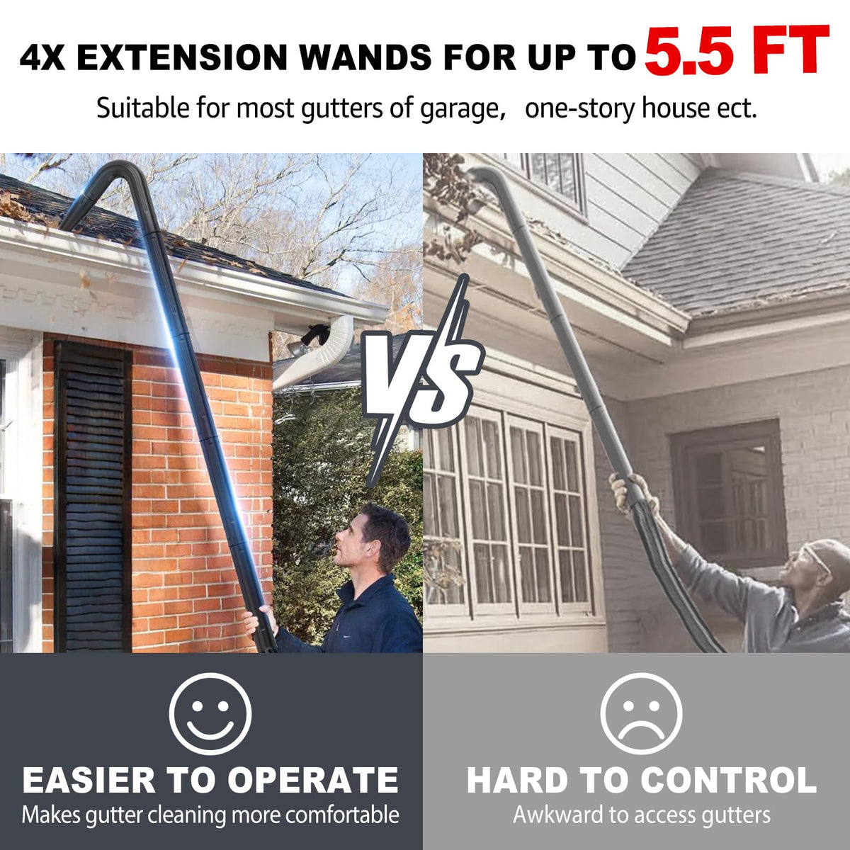 2-1/2 in. Gutter Cleaning Attachment Kit for Wet Dry Vac G7930