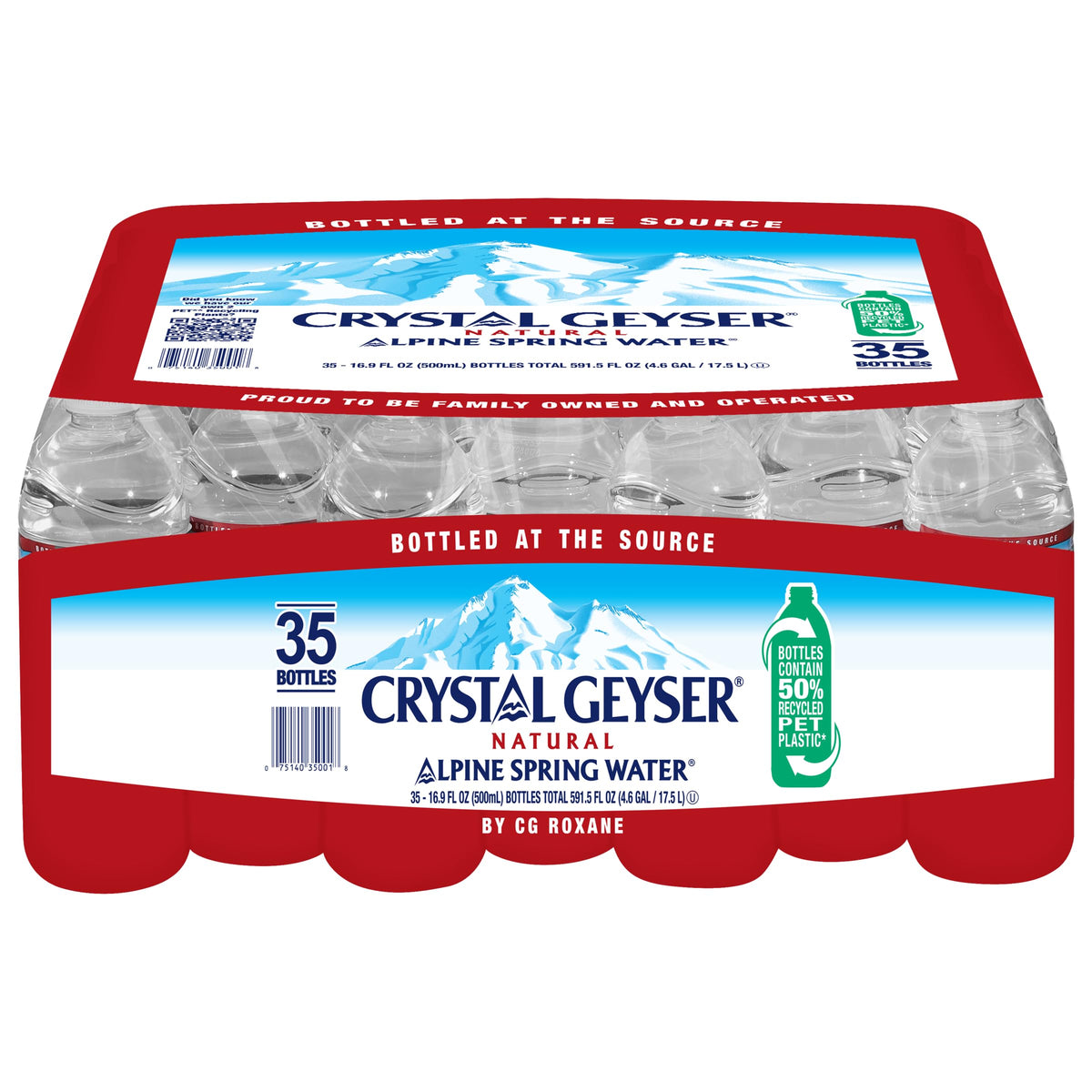 16.9 Fl Oz Pack of 35 Bottled Spring Water C8182