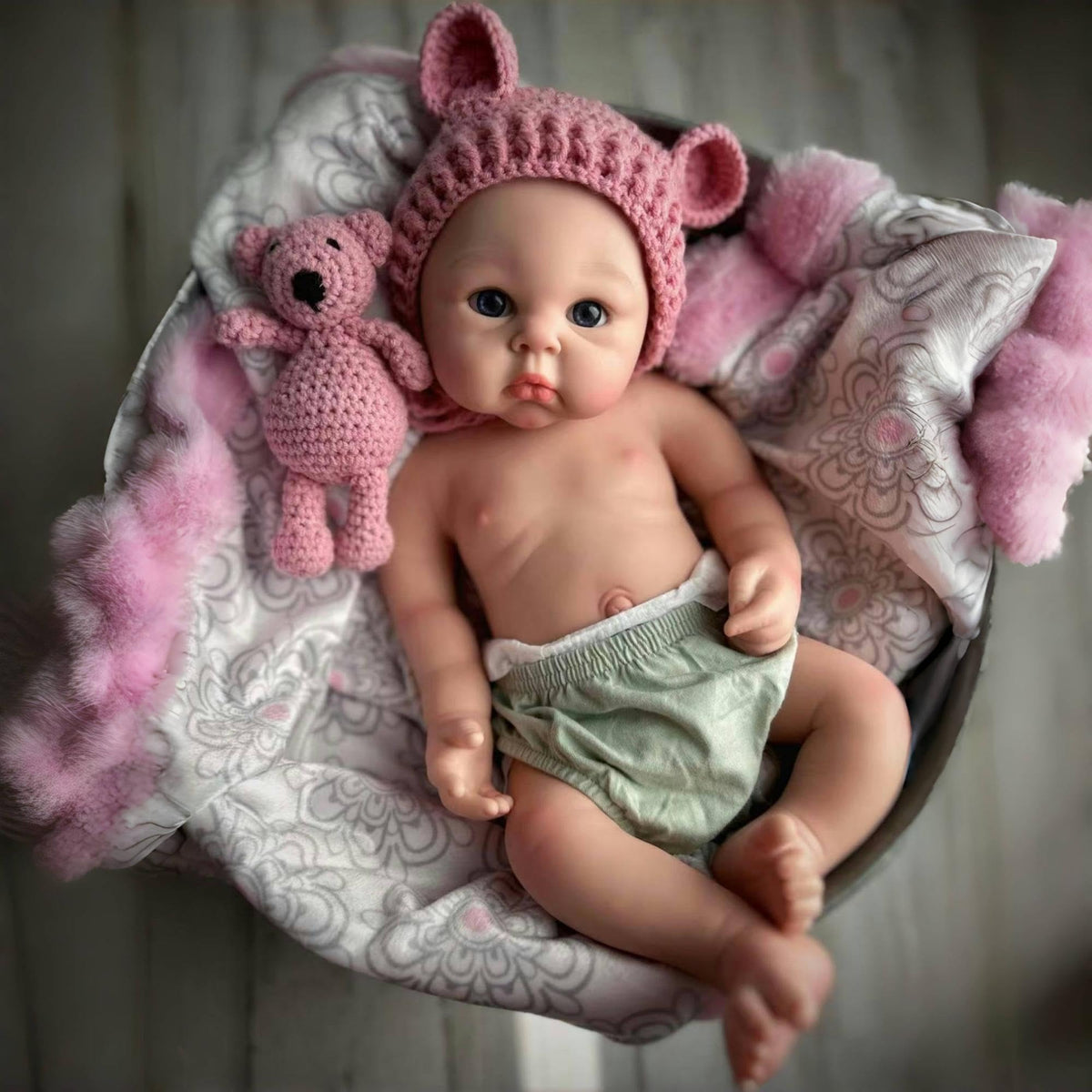 20 Inch 7Lbs Silicone Reborn Baby Dolls Girl U580
