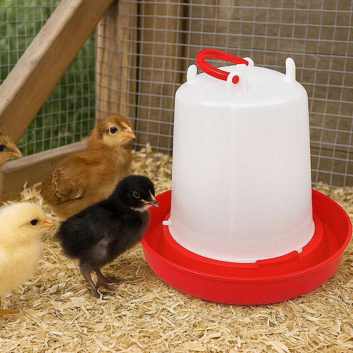 2 Pack 1.5L Plastic Chick Waterer Y558