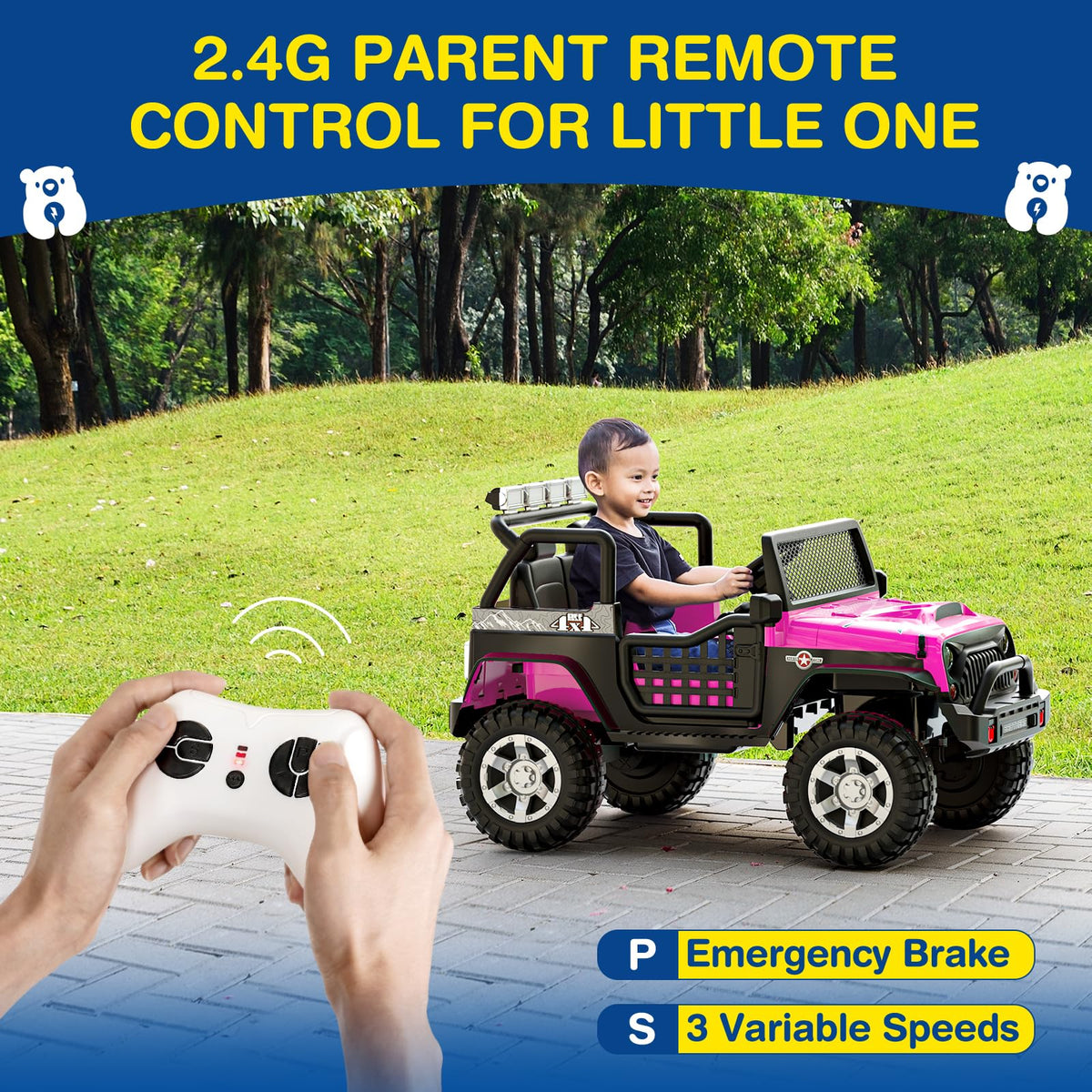 2 Seater 24V 4WD Kids Electric Car Z286