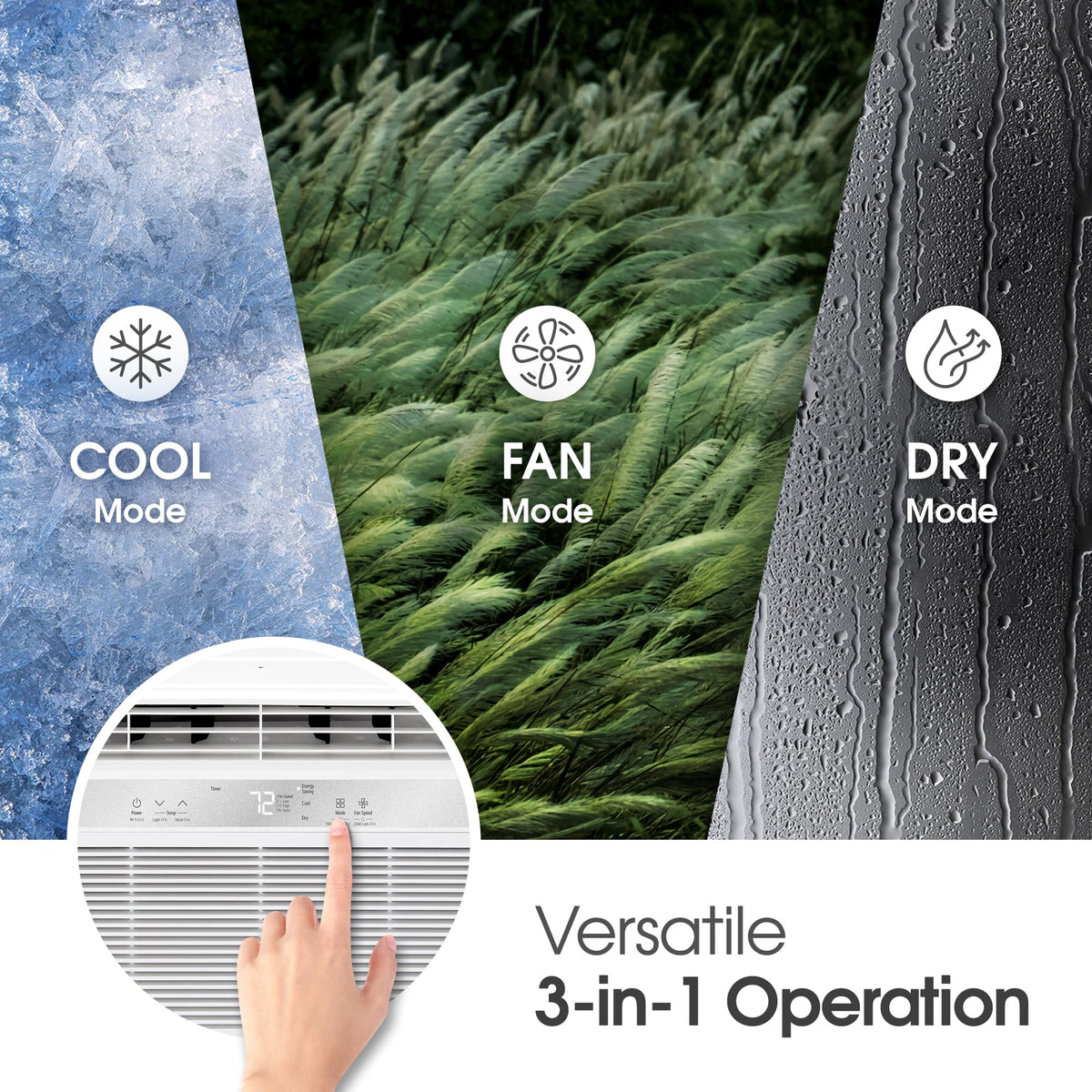 5000 BTU White Window Air Conditioner with Remote M9555
